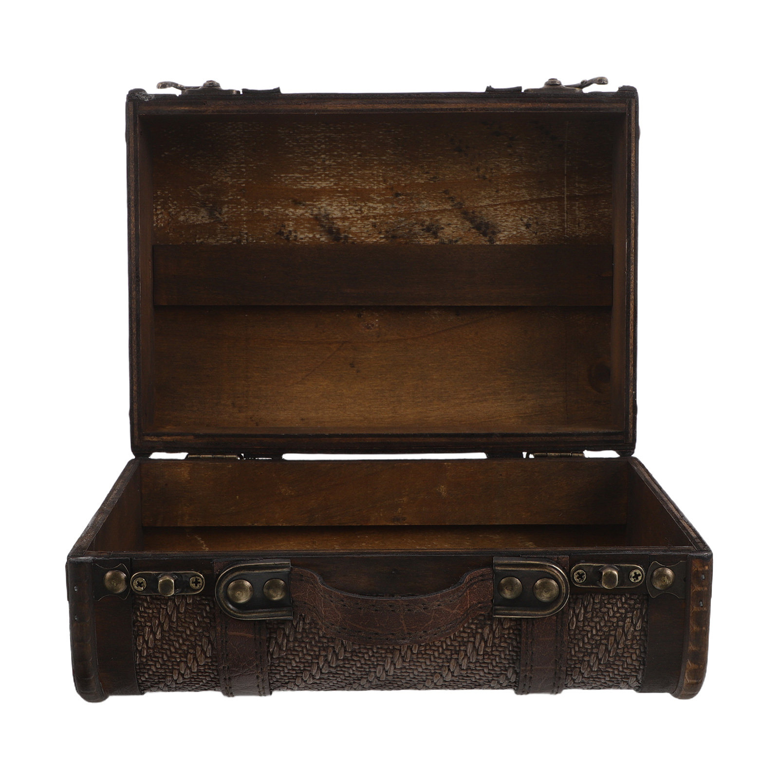 Retro Vintage Trunk Suitcase - Valigia Vintage in Legno, Scatola Decorativa