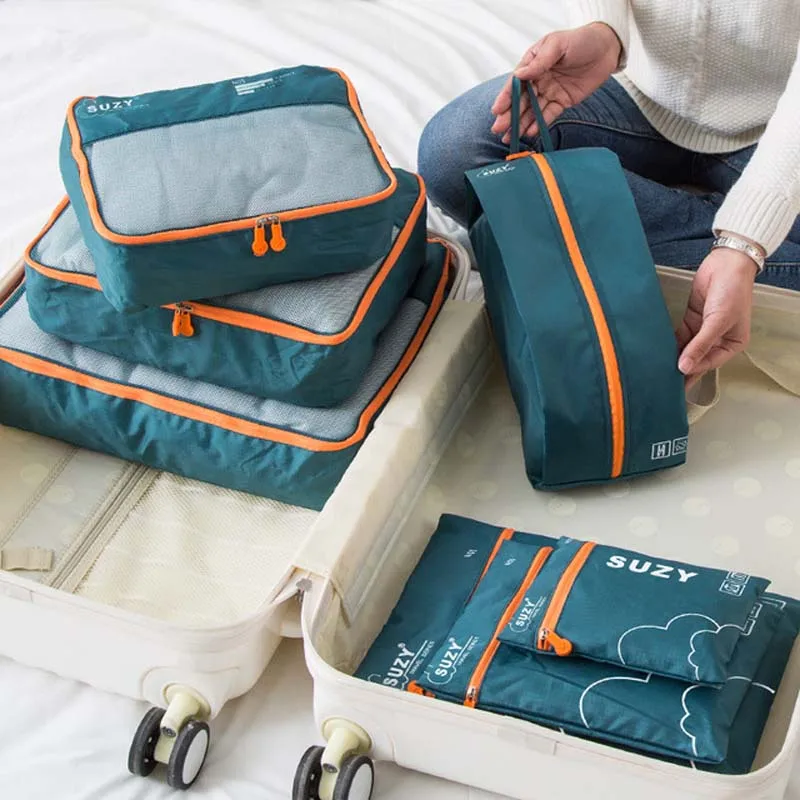 Foldable Rolling Luggage Bag - Set da 7/6 pezzi Borse portaoggetti