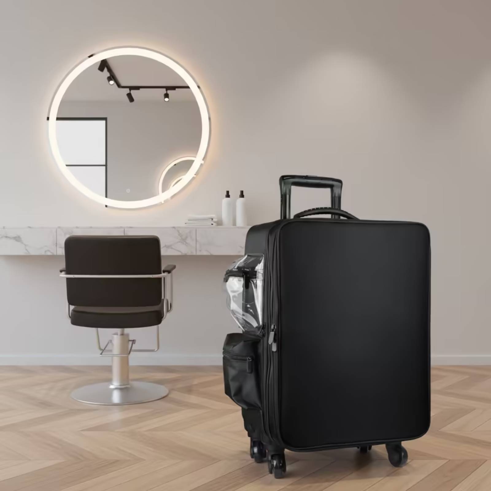 Backpacks - Valigia Trucchi Rigida con Ruote Girevoli,