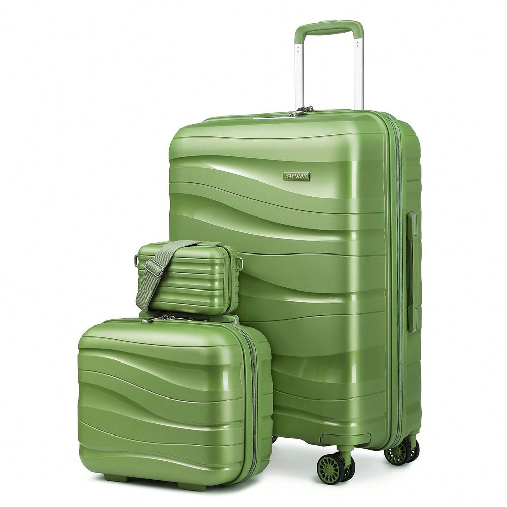 Expandable Hard Shell Luggage Set - Set di 3 Valigie Rigide, Valigia