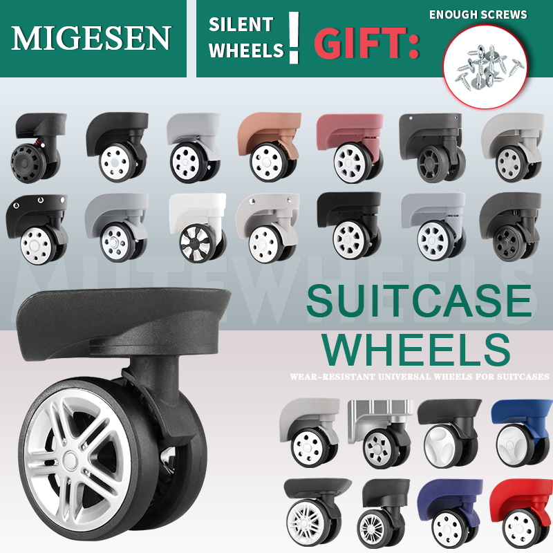 Silent Replacement Luggage Wheels - 1 paio di ruote per bagagli