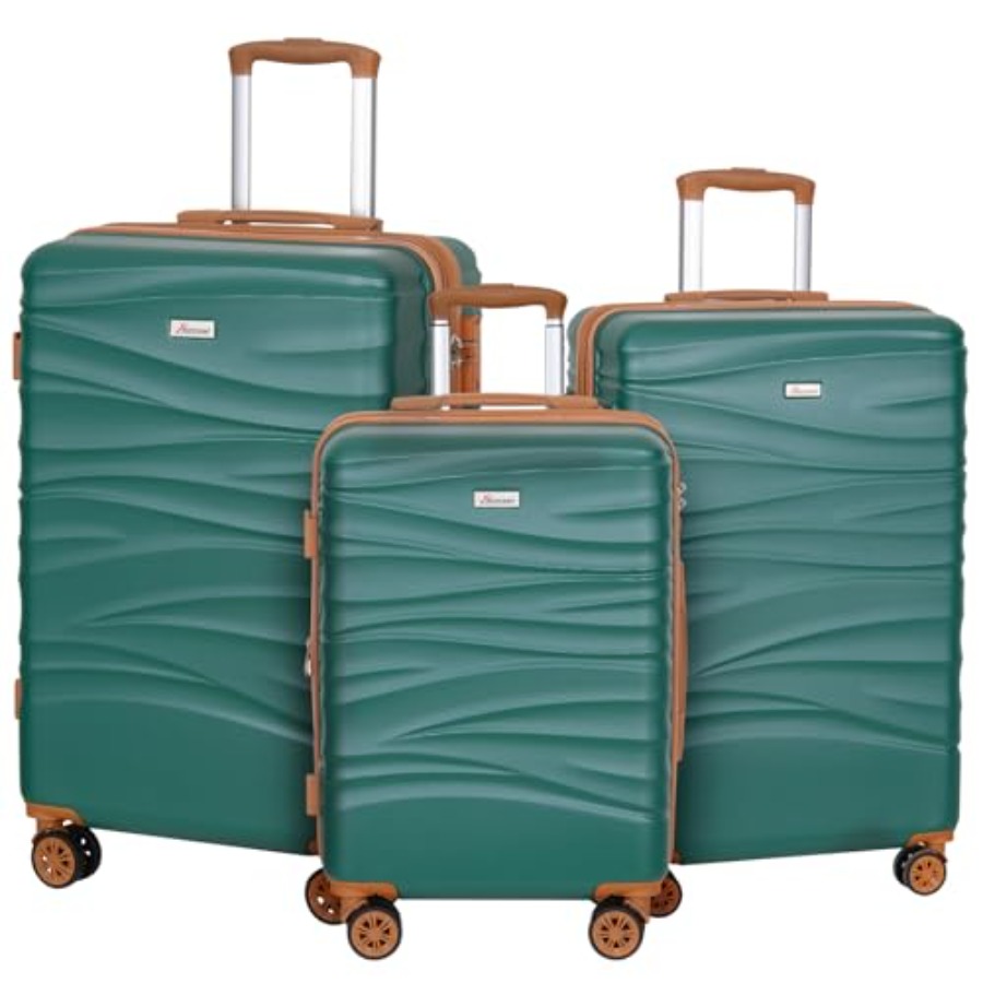 Expandable Hard Shell Luggage Set - Set di 3 Valigie Espandibili Rigide