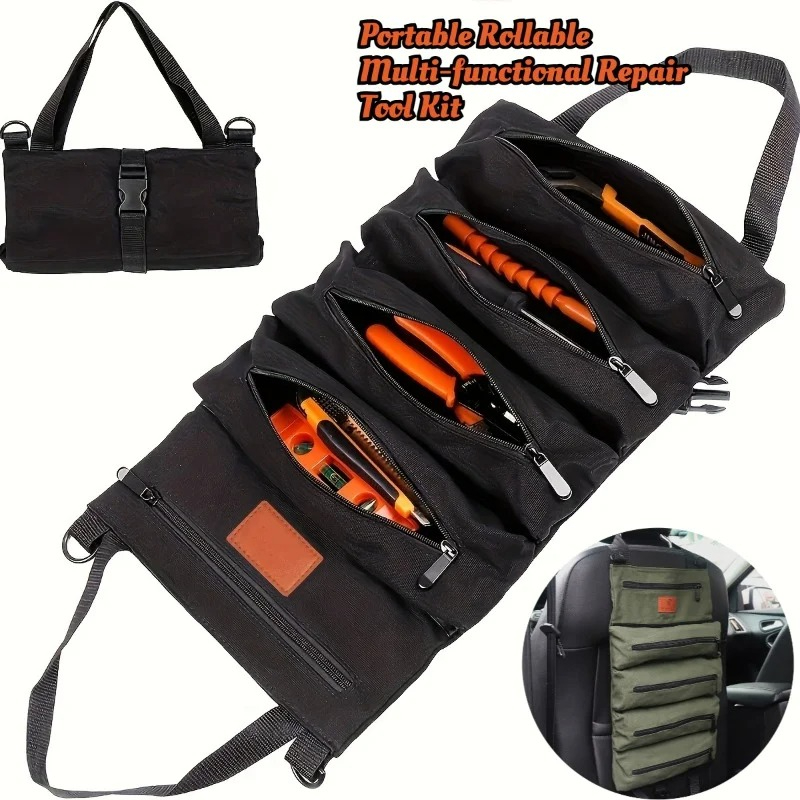 Foldable Rolling Luggage Bag - Borsa Porta Attrezzi Multiuso in Tela,