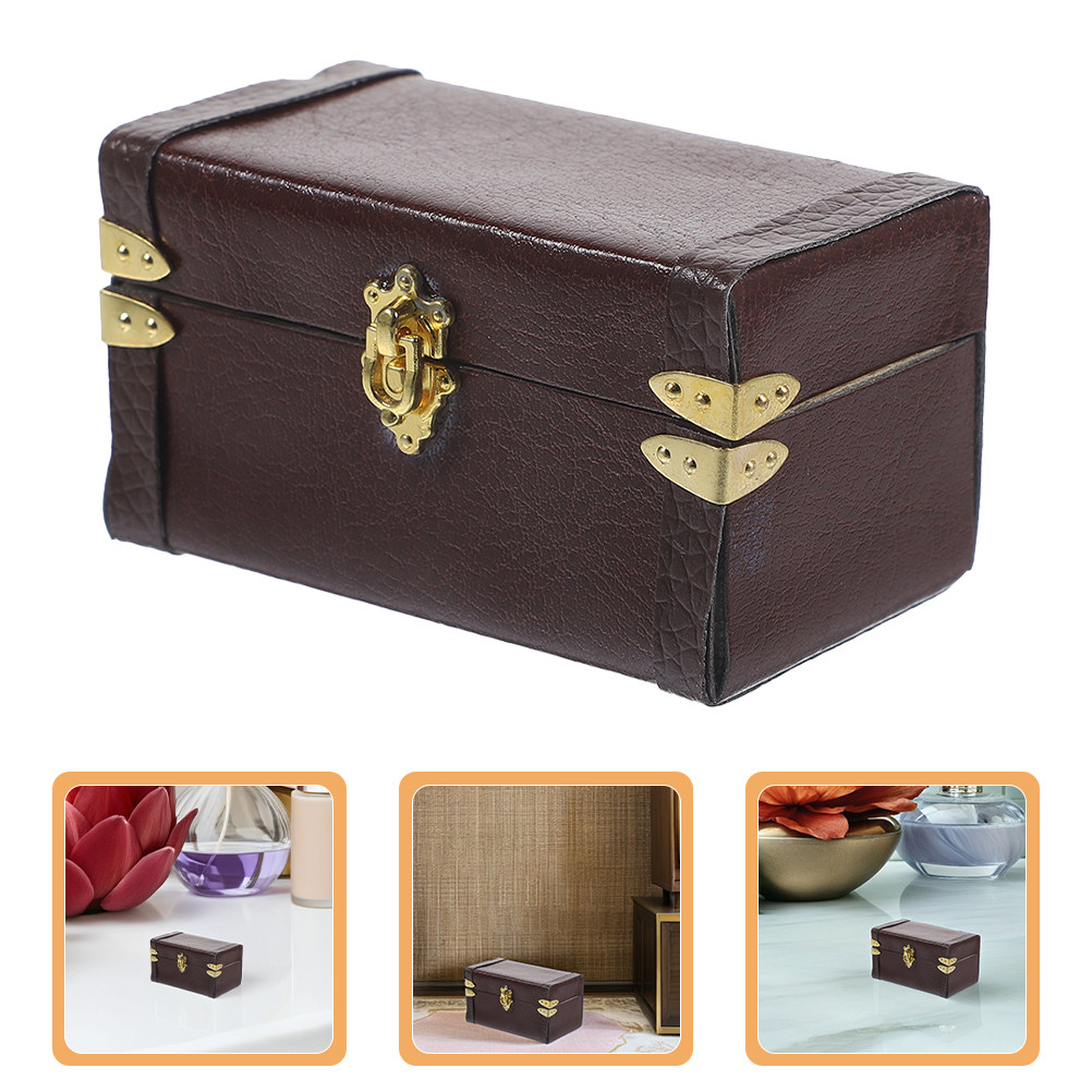 Retro Vintage Trunk Suitcase - 2 Pezzi Valigia Vintage in Miniatura,