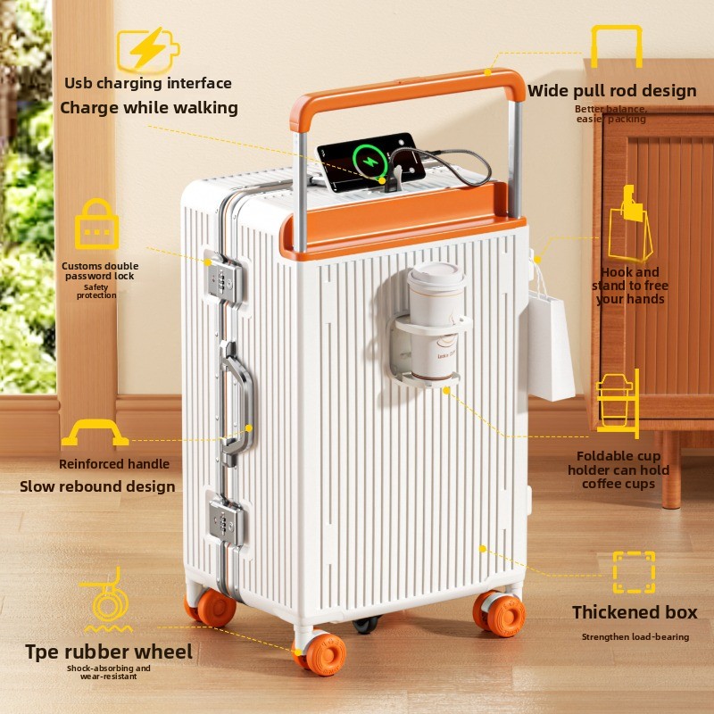 Valigia da viaggio con manigli - Aluminum Frame Carry On Luggage recensione e prezzo