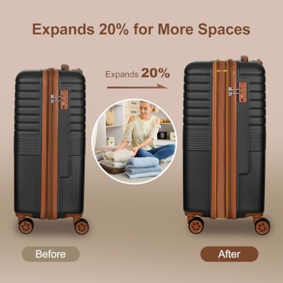 Set di 3 Valigie Espandibili 2 - Expandable Hard Shell Luggage Set recensione e prezzo