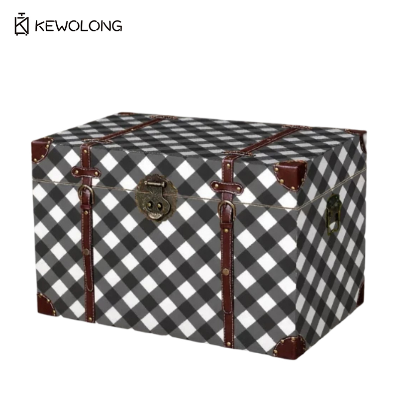 Scatola di Legno Vintage con S - Retro Vintage Trunk Suitcase recensione e prezzo