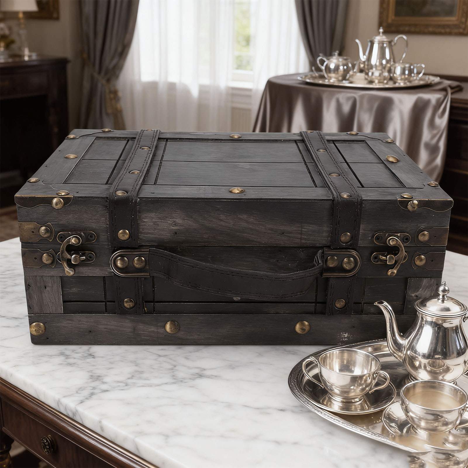 Baule in Legno Vintage con Cop - Retro Vintage Trunk Suitcase recensione e prezzo