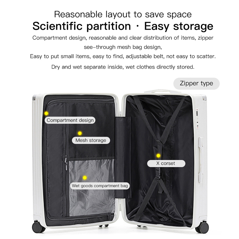 SUSHIMU Bagaglio a mano con po - Spinner Wheel Rolling Suitcase 20 Inch recensione e prezzo