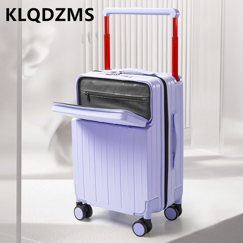 KLQDZMS Valigia con scomparto  - Front Opening Laptop Luggage 24 Inch recensione e prezzo