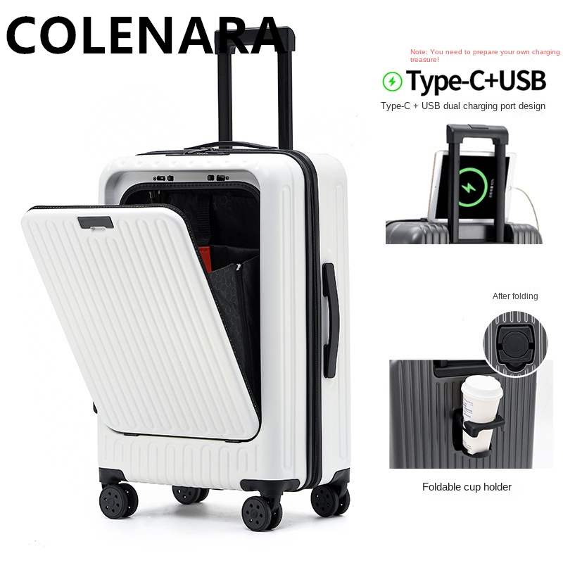 COLENARA Valigia Multifunziona - Front Opening Laptop Luggage 24 Inch recensione e prezzo